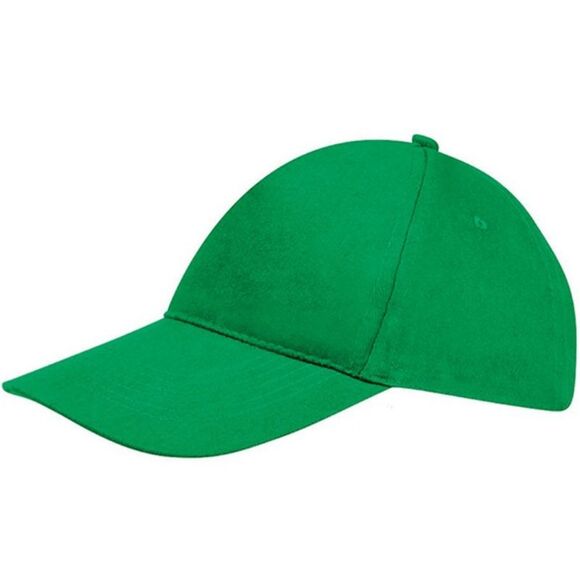 SOLS Unisex Sunny 5 Panel Baseball Cap / Kelly Green - Picture 2 of 5